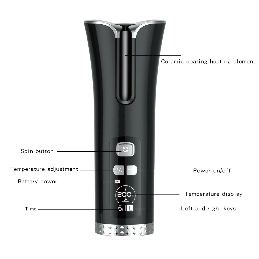 Роликовые бигуди для волос USB перезаряжаемая Беспроводная Плойка Волос