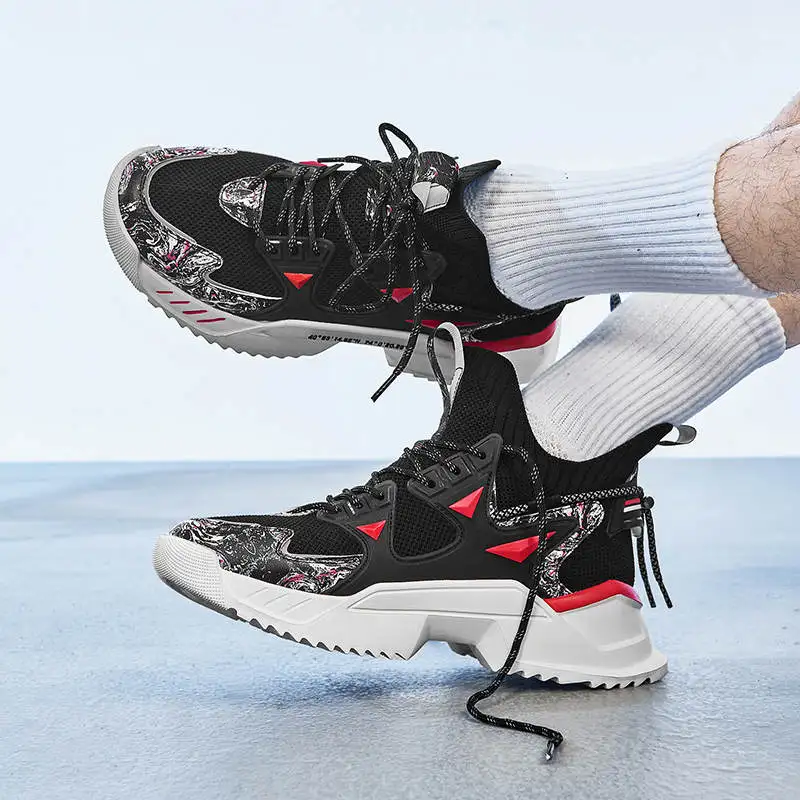 

Athlete Sport Shoes Man Hardloop Schoenen Running Shoes Branded Sports Shoe for Men Multicolor Sneakers Man Net Tennis High 717D