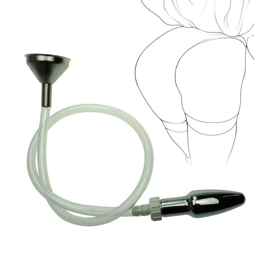 Металлическая Анальная клизма для мужчин и женщин вагинальный ирригатор воронка