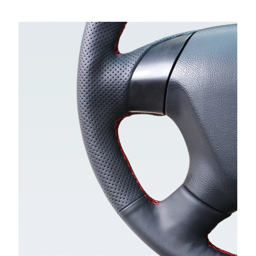Чехол рулевого колеса автомобиля MEWANT из черной искусственной кожи для Honda Accord 7 2003