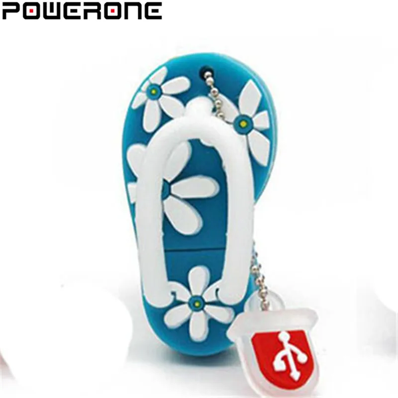 POWERONE цветочные тапочки для девочек флеш накопитель с мультяшным рисунком флешка