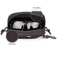 outdoor hunting sunglasses case military molle pouch goggles storage box 1000d nylon hard eyeglasses bag