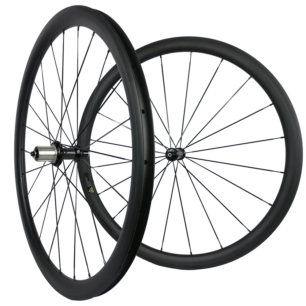 3K UD трубчатые Углеродные колеса прямой вытяжной втулка Powerway R36 Clincher 700C 38 мм