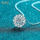 Женская мода S925 Серебряное ожерелье с гексаграммой и муассанитом для подруги, подарок на день рождения, юбилей, бутик, ювелирные изделия