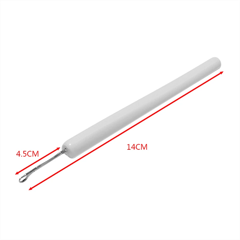 Практичный инструмент для вязания крючком 1 шт. белый 4 5 мм Стандартный Калибр