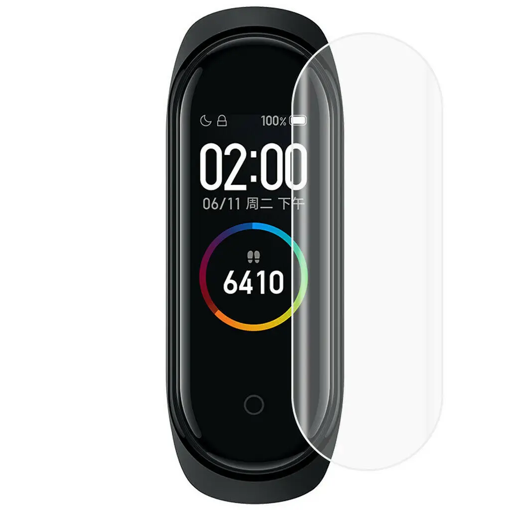 1Pc Xiaomi Mi Band 4 5 шт. мягкая термополиуретановая Гидрогелевая пленка для часов Xiaomi mi Band 4 защитная пленка для экрана Смарт-часы браслет Xiao mi - Цвет: 1Pc Xiaomi Mi Band 4