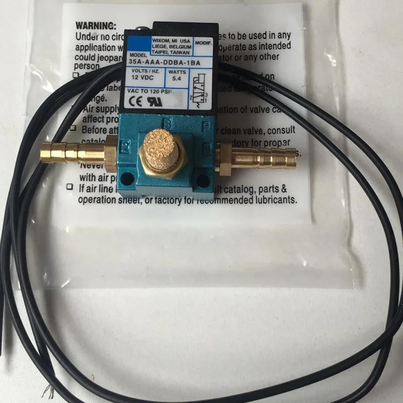 Клапан электронного управления давлением High quality 12v 120PSI MAC 3 порта 35A-AAA-DDBA-1BA 5.4W с латунным набором.
