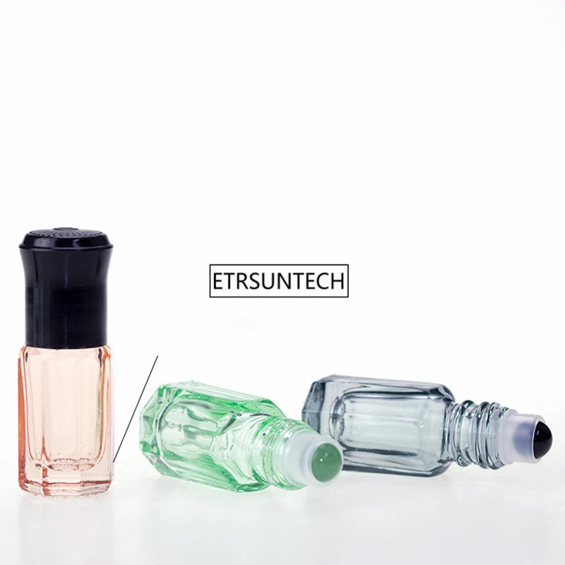 100 шт 3 мл стеклянные флаконы для эфирного масла пустые рулоны многоразового