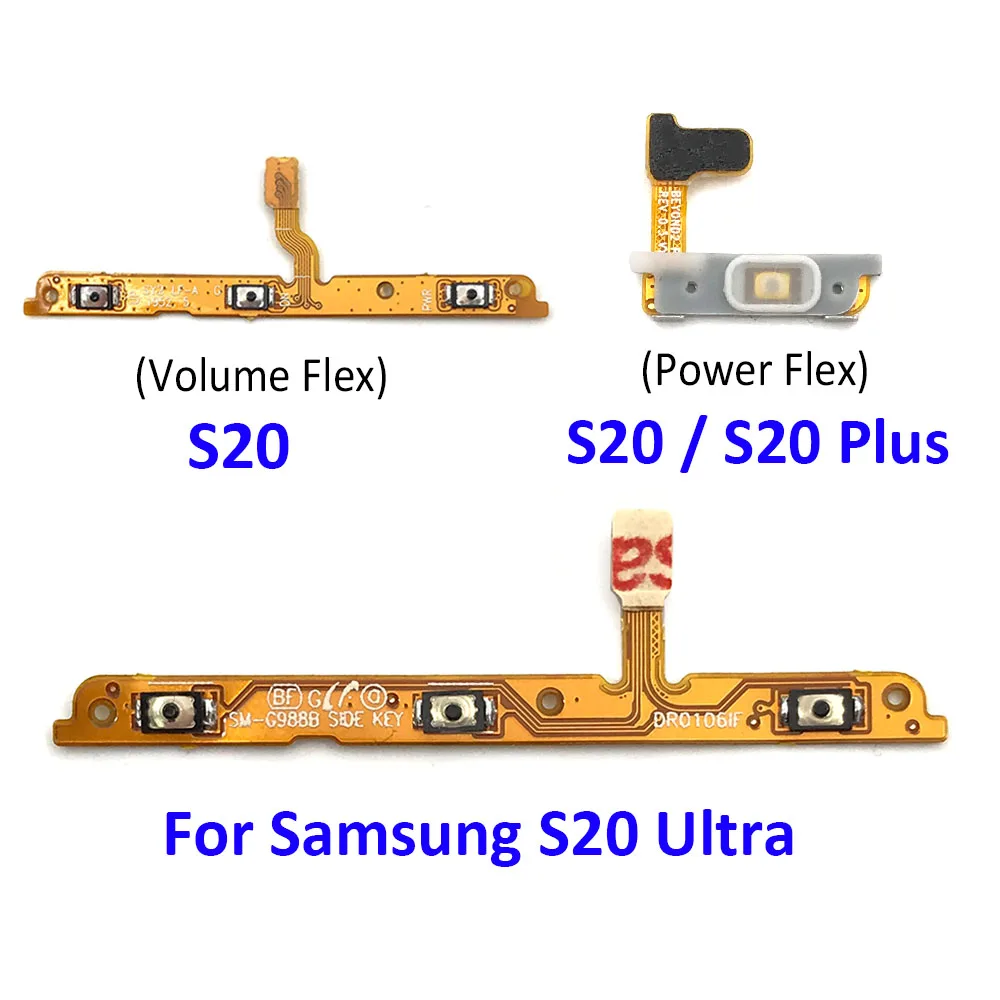 

Новая Боковая кнопка включения/выключения питания для Samsung Galaxy S20 / S20 Plus / S20 Ultra / S21 / S20 Fe боковой ключ гибкий кабель