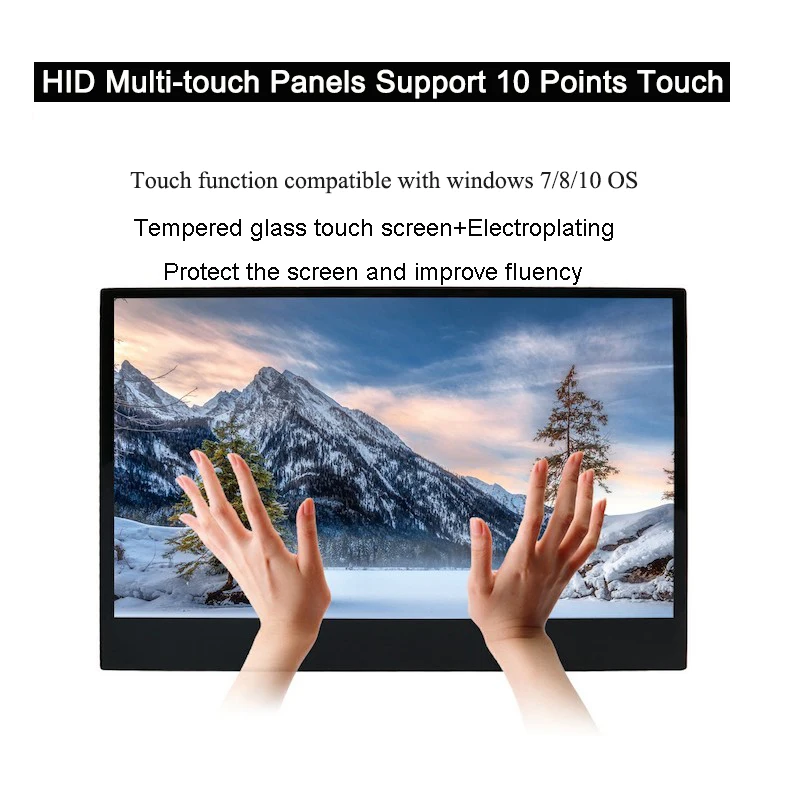 Портативный сенсорный монитор WIMAXIT M1330CT2 13 3 дюймовый IPS ультратонкий 1080 10 точечный