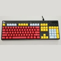 keycaps mechanical keyboard for logitech keycaps pbt transparent craft combo touch g610 keycap for logitech gproxg512c