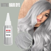 1pc fashion smoky gray punk style light gray silver color nature hair dye long lasting safe liquid fast dyeing tool for home