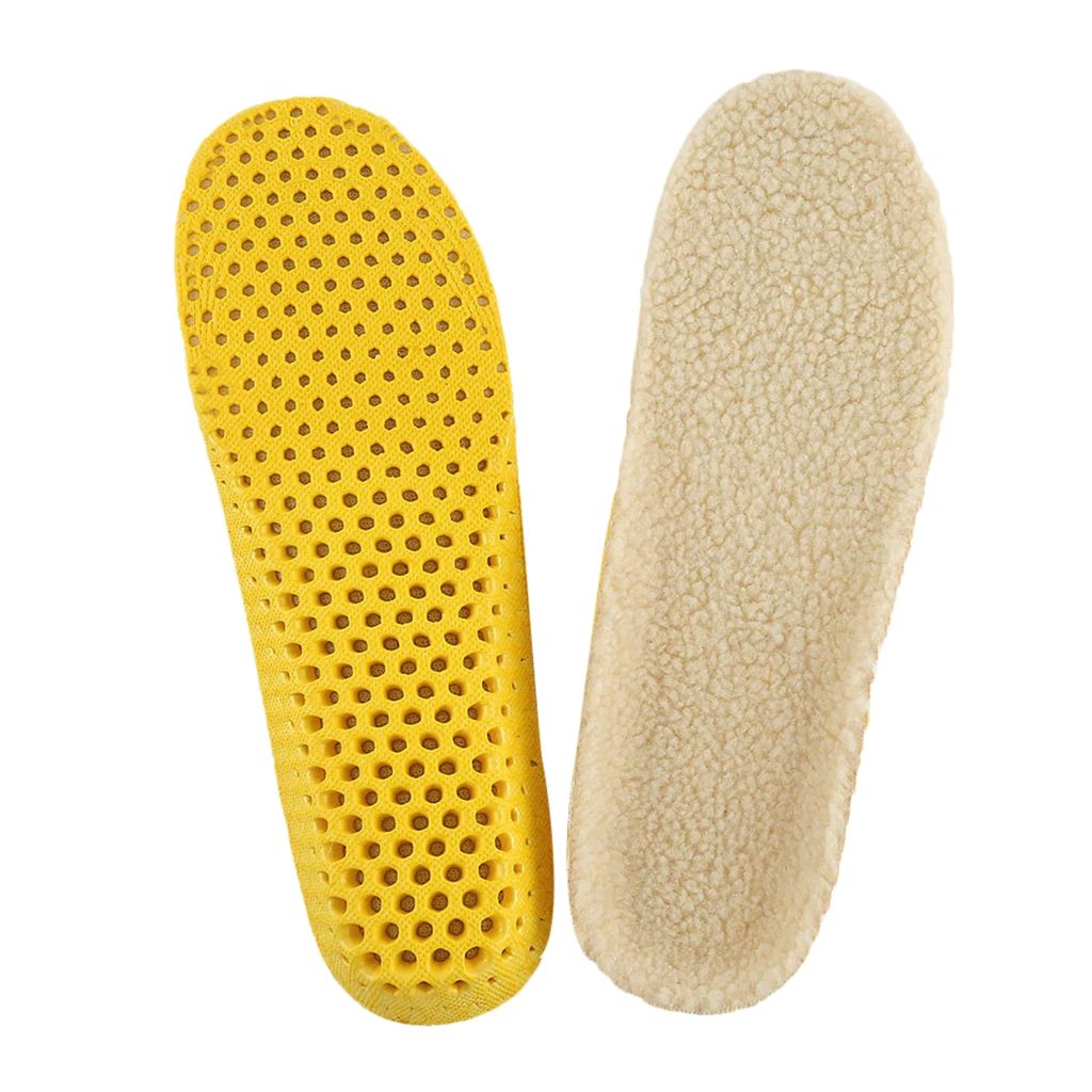 

Honeycomb Sport Sneaker Inserts Wool Shoe Insole Replacement Insoles Unisex