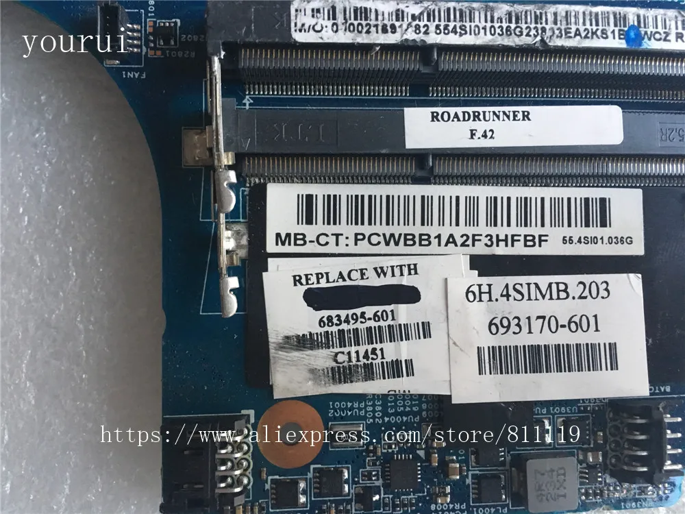 материнская плата yourui для hp 4440s 4441s 4540s 69317