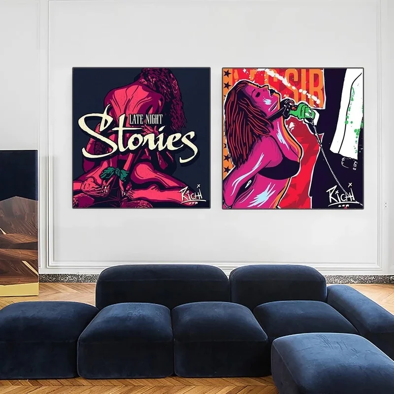 Абстрактная поп-арт телесное искусство холст живопись современные сексуальные