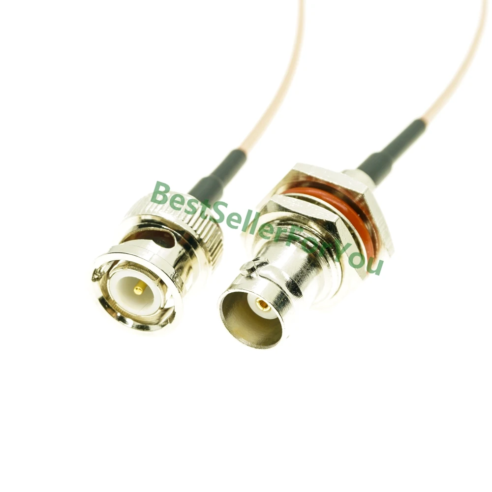 

RG316 Cable BNC Male to BNC Bulkhead Female 50-Ohm Coax Low Loss RF