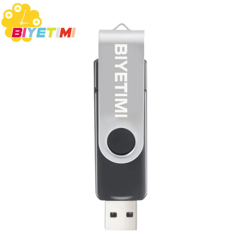 Biyetimi Usb флеш-накопитель модный 9 цветов OTG телефон ручка-накопитель 8 ГБ 4 ГБ Флешка 64 ГБ 32 ГБ 16 ГБ память Usb флеш-накопитель - Цвет: Черный