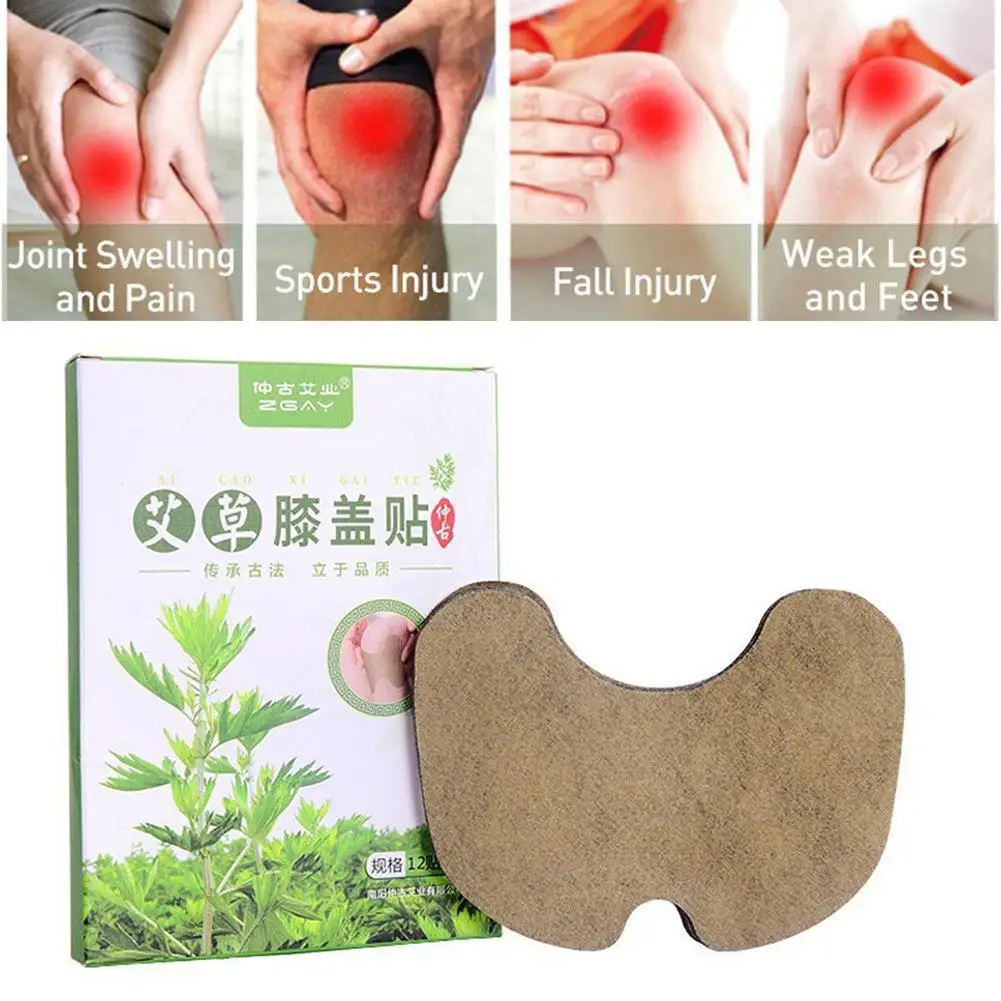 

12Pcs Knee Plaster Sticker Wormwood Extract Knee Joint Ache Pain Relieving Rheumatoid Arthritis Patch