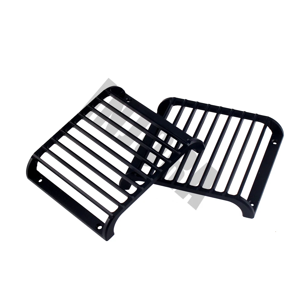 2 шт. металлический черный светодиодный светильник решетка фары Крышка для 1/10 RC