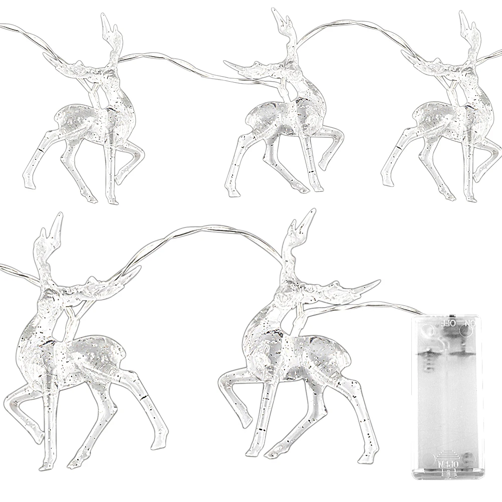 

LED Deer Battery Operated Christmas String Lights 10 LED String Lights Bedroom