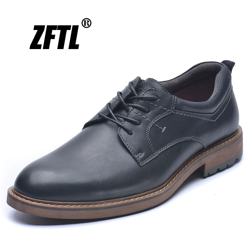 ZFTL/Новые Мужские модельные туфли мужские в деловом стиле из натуральной кожи