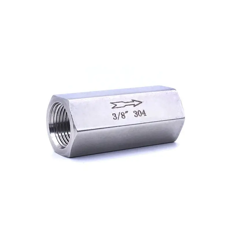 

2PCS1/8" 1/4" 3/8" 1/2" Check Valve BSP Female Air Check Valve Nickel-Plated One Way Non Return Valve For Boiler Pressure Vessel