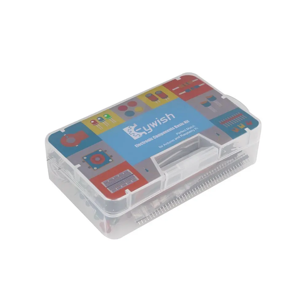 

Diy Electronic Component Base Fun Kit For Arduino Raspberry Pi Bundle With Breadboard Cable Resistor,Capacitor