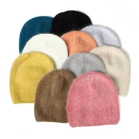 visrover 10 colors new unisex rabbit fur woman winter hat soft autumn cap best matched cashmere woman warm skullies beanie gift