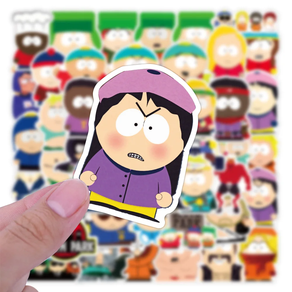 10/50Pcs Funny Anime South Parks Stickers Suitcase Skateboard Laptop Luggage Phone Cartoon Decal Children Stickers Gift Toy | Игрушки и