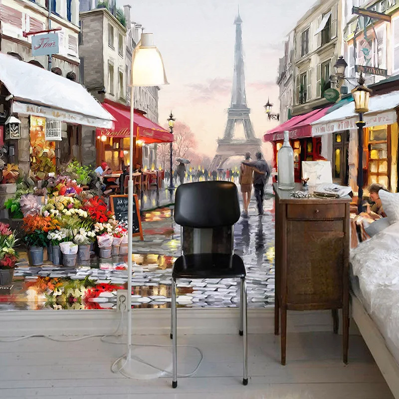 Пользовательские 3D настенная винтажная городская уличная железная башня