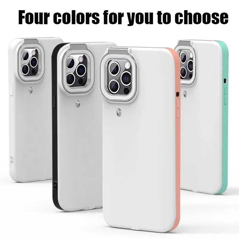 

For iPhone seriesSmart Fill Light Case For12 /11promax Fill Light Ring Light Flash Case Stable Shell For iPhone 11/12case