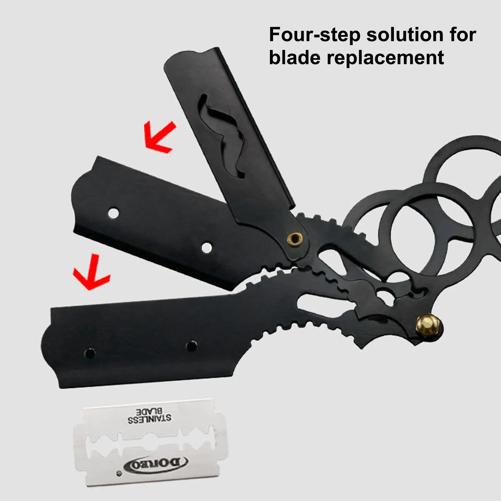 Парикмахерская Бритва для стрижки бороды бровей инструмент бритья ручная