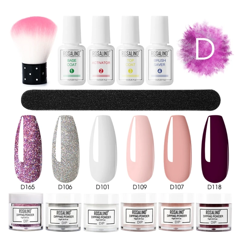 Набор кистей для маникюра французского Блестящий сверкающий | Красота и здоровье