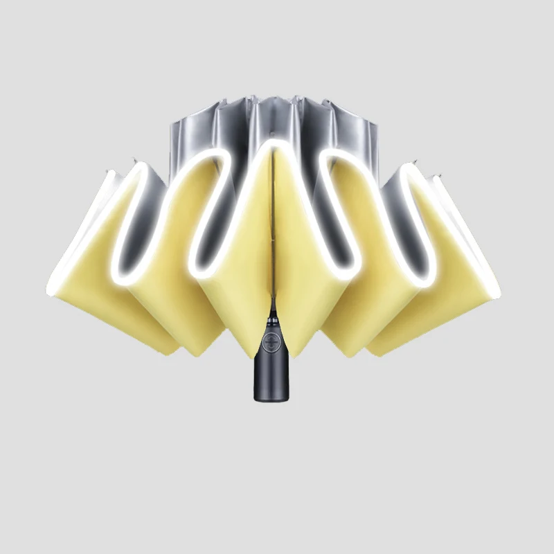 Светоотражающий ветрозащитный зонт для женщин женский с защитой от УФ лучей из