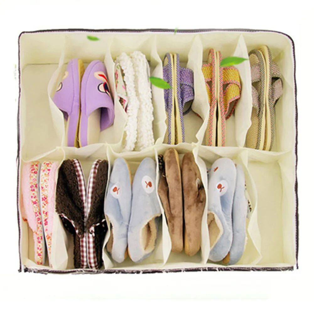 Шкаф для обуви складной с 12 ячейками подстилка хранения держатель органайзер