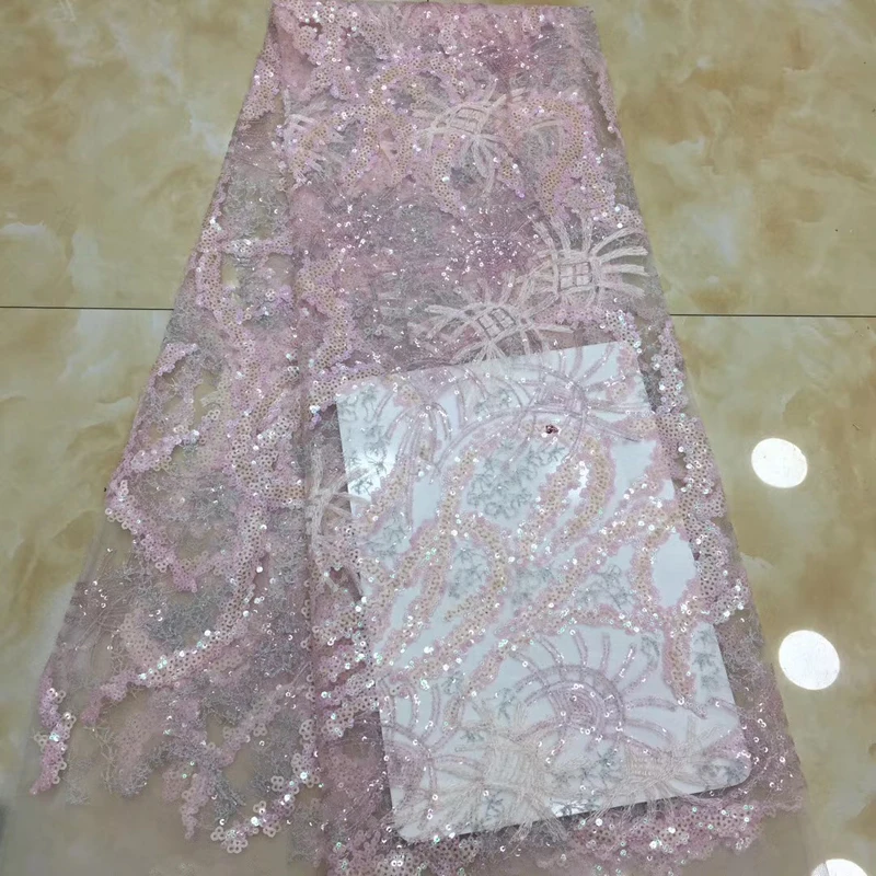 Лидер продаж 2020 кружевная ткань в африканском стиле сетка блестки узор из бисера