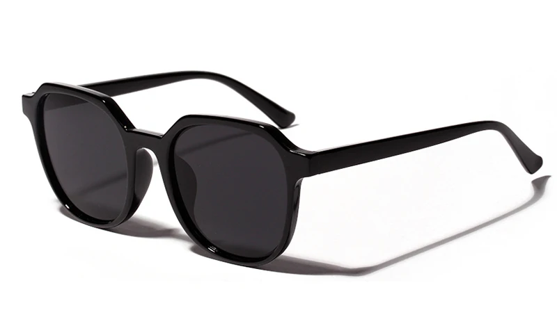 full black Peekaboo men transparent sunglasses square male uv400 summer accessories retro sun glasses for women brown orange - Цвет линз: full black