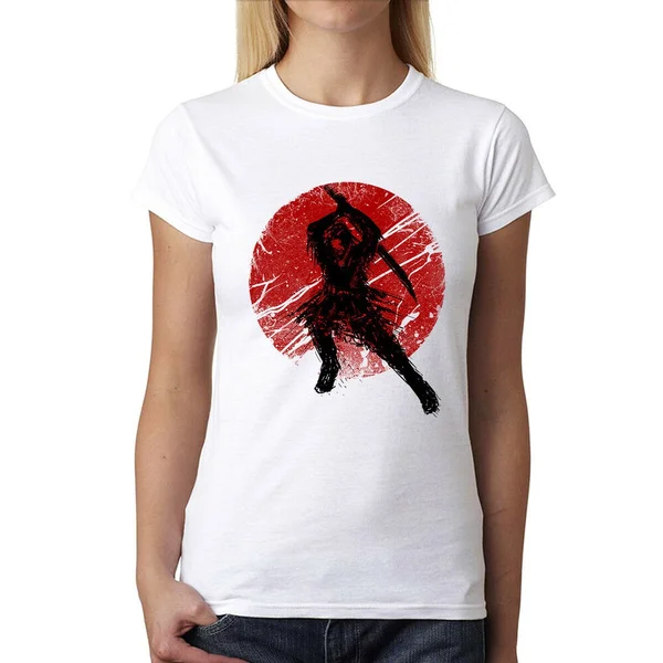 

Samurai Katana Japan Warrior Woman T-Shirt