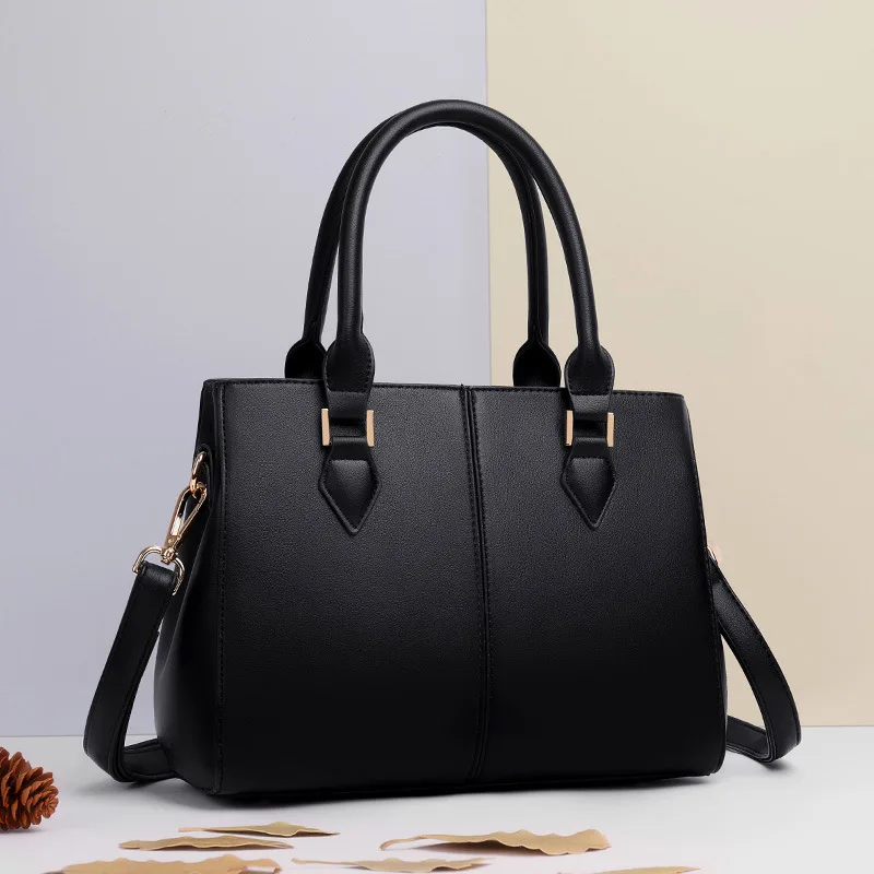 

Women's Bag 2021 new minimalist fashion one-shoulder stiletto bag large-capacity soft leather mid-aged handbag