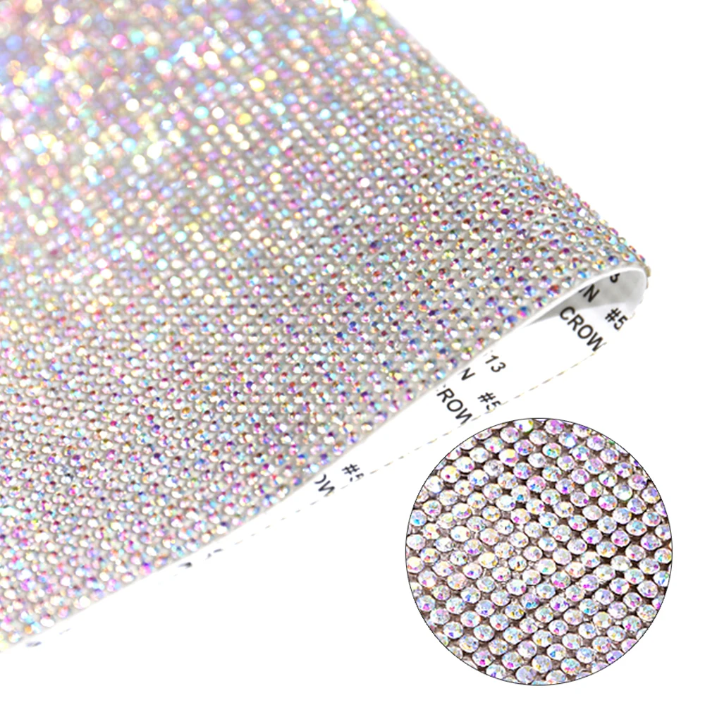 Description Picture 4 of itemDIY Rhinestone Sheet Self Adhesive Rhinestone Trim Luxurious Crystal Sheet Stickers for PC Phone Case Shoes Car Decoration
