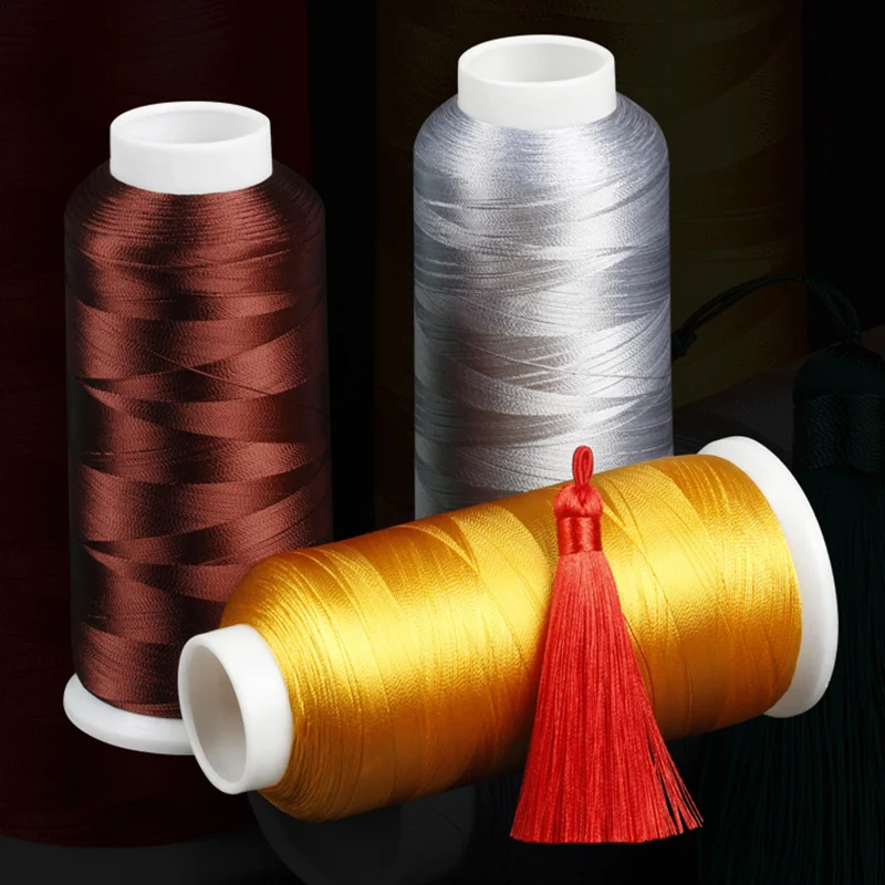 2 нити с Тонкой кисточкой вертикальная шелковая резьба сделай сам китайский узел