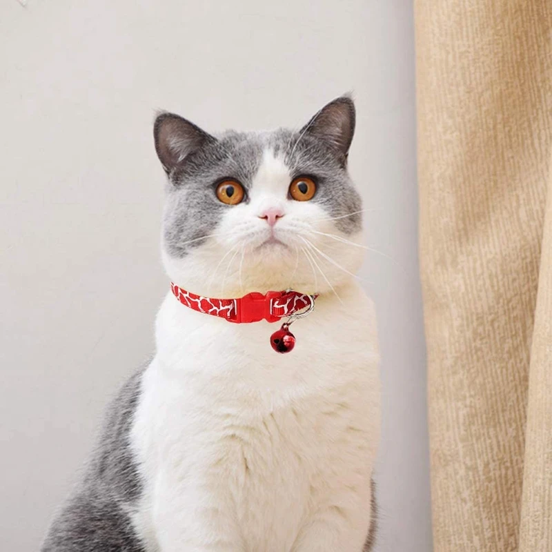 

12 Pack Cat Collar with Bell,Quick Release Safety Buckle, Adjustable Nylon Cat Collar Small for Most Cat/Small Pet