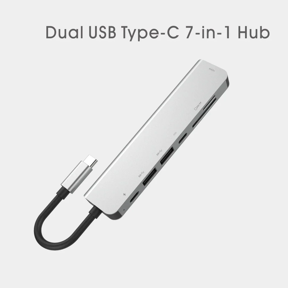 8in1 USB c концентратор thunderbolt 3 Тип c к HDMI 4 к UHD 87 Вт PD Быстрая зарядка USB3.0 концентратор 1000 Мбит/с конвертер передачи Тип c адаптер