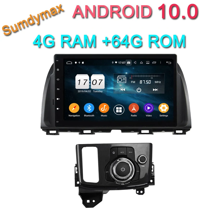 Автомобильный мультимедийный плеер на android 10 с сенсорным экраном 1 дюйма gps Wi Fi USB