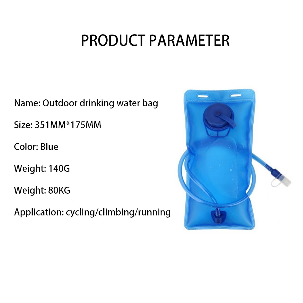 

Bicycle 2L cycling sports soft water bottle folding TPU soft water bottle water bag outdoor hiking backpack folding water bag