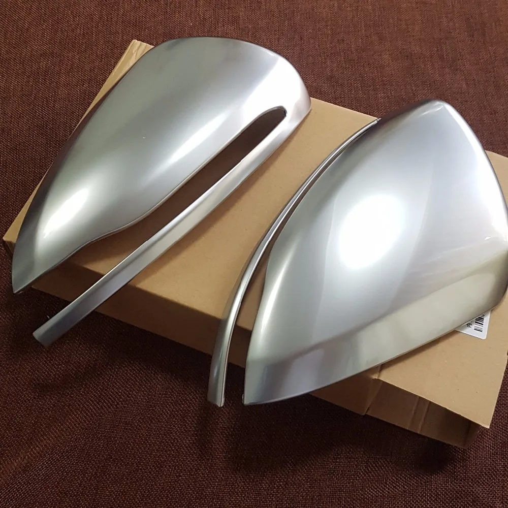2 шт. Матовая Серебристая зеркальная крышка для Mercedes Benz C Class C180 C200 C250 C300 C400 W205 2015 2016