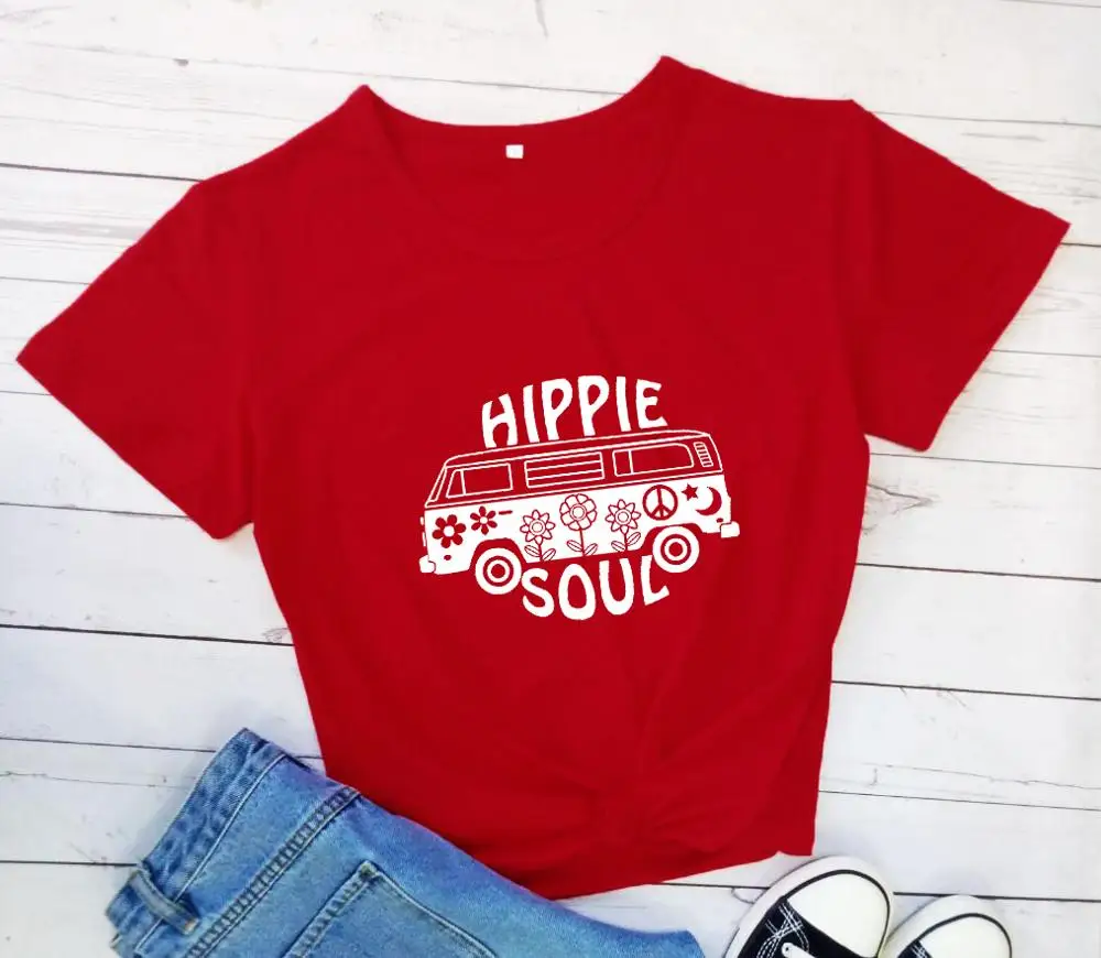 Хиппи Soul Футболка гранж tumblr camisetas уличный стиль Эстетическая графическая