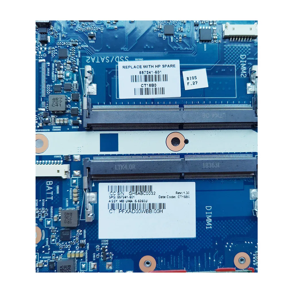 Используется для материнской платы ноутбука HP ENVY 15-AS серии 857242-001 857242-601 с