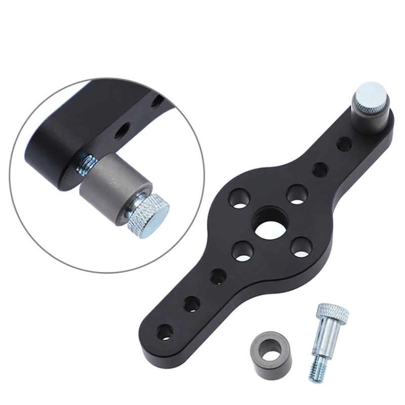 

X600-2 Adjustable Aluminum Alloy Self-Centering,Dowel Jig Wood Panel Puncher Hole Locator Beech Center Hole Position