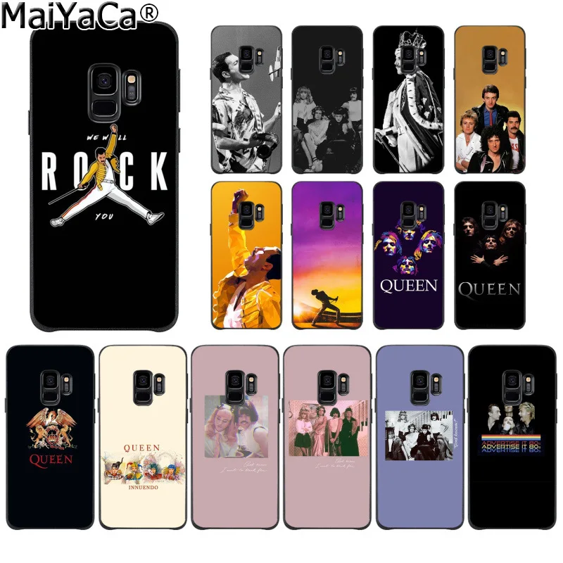 MaiYaCa Freddie Mercury Queen band прибыл черный чехол для мобильного телефона Samsung S9 plus S5 S6 S6edge